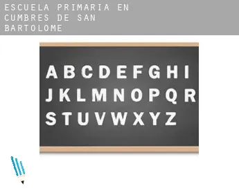 Escuela primaria en   Cumbres de San Bartolomé